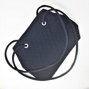 Vera Bradly Black Quilted Handbag Purse